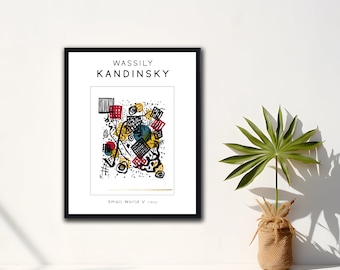 Framed Poster - Wassily Kandinsky Print - "Small World III"