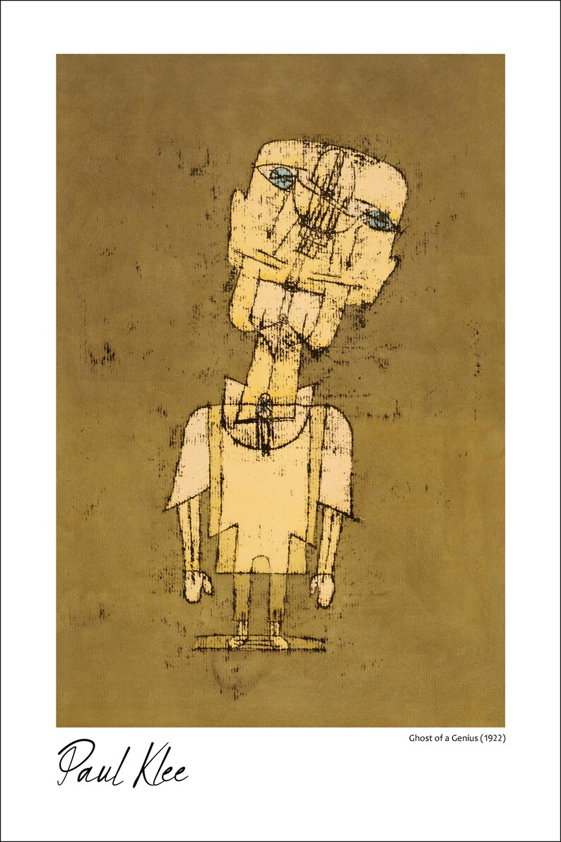 Framed Paul Klee Poster Print. Ready to Hang Art. Stylish 7/8 Wide