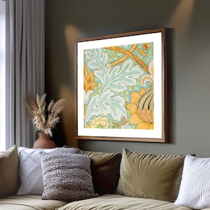 William Morris &quot;St. James&quot; Vintage Restored. Gallery Quality, Giclee Fine Art Printing.  Five Popular Print Sizes. Ready to Frame.