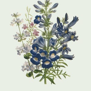 Restored Floral Art Prints - Set of Three - Giclée Quality Bild 10
