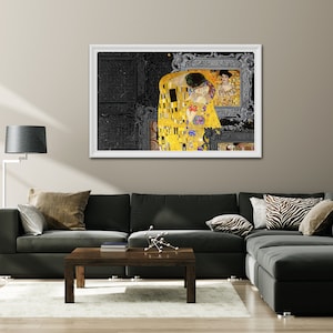 ALTERED ART PRINT.  Gustav Klimt Inspired.  Six Popular Print Sizes.  Gallery Quality Fine Art Printing. Ready to Frame. Frame Not Included.