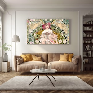 ALTERED ART PRINT.  Art Nouveau. Six Popular Print Sizes.  Gallery Quality Fine Art Printing.  Ready to Frame.  Frame Not Included.