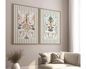 Fine Art Prints - Antique Wallpaper Art - Jean-Baptiste Réveillon SIDEWALL. Three Style Choices.