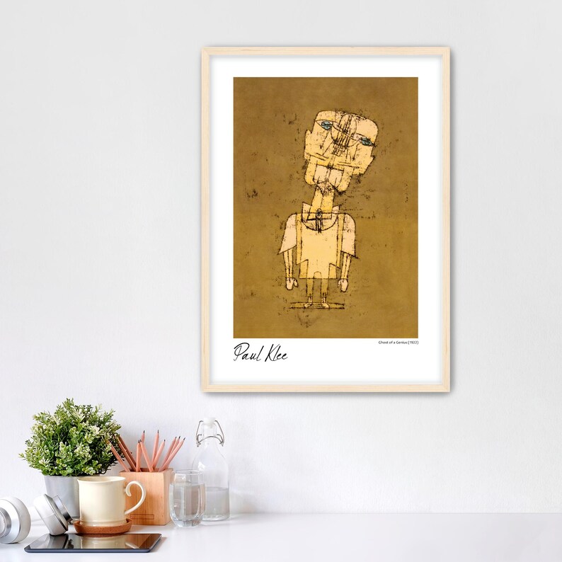 Framed Paul Klee Poster Print. Ready to Hang Art. Stylish 7/8 Wide