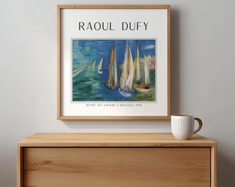 Raoul Dufy 'window Opening on Nice' Art Print: Coastal Wall Decor