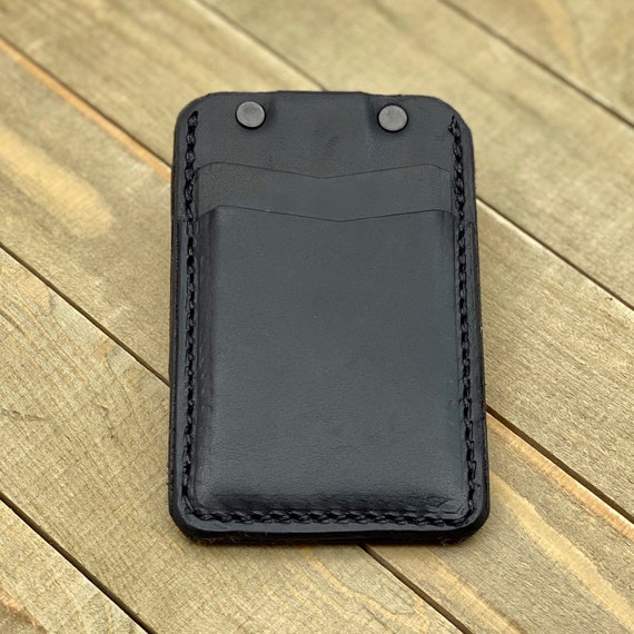 100% Genuine Leather Money Clip Black #910R at Amazon Men's