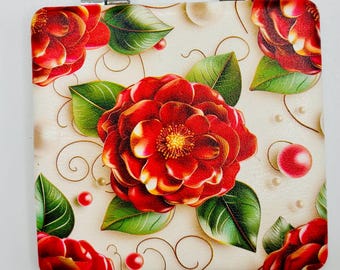Gorgeous Red Camilia Bead Case - NOT FOR CHILDREN