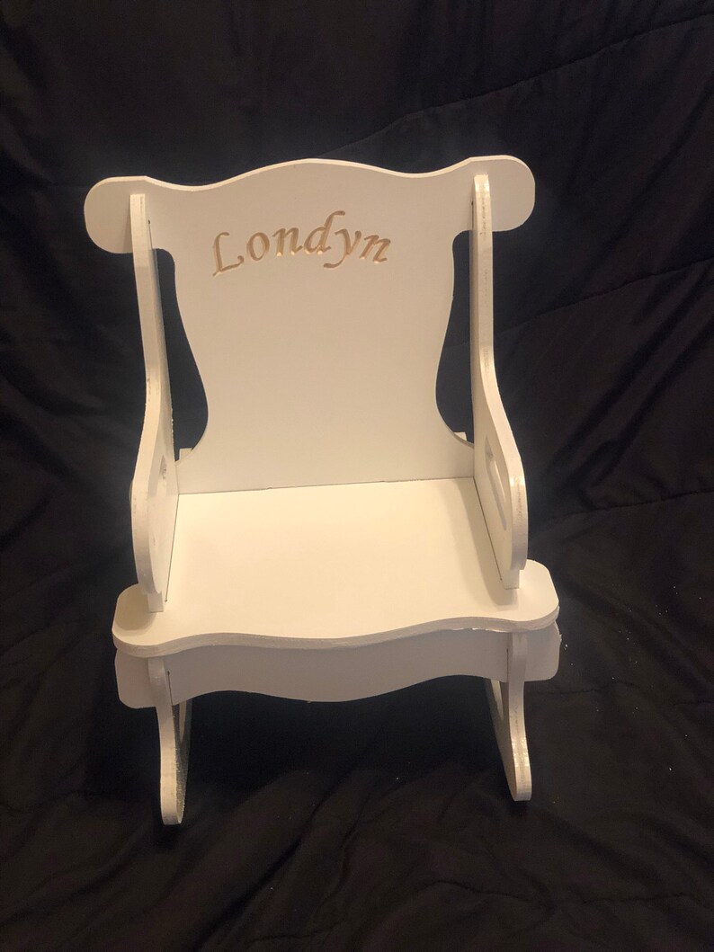 Child Rocking Chair Personalized Customized Etsy