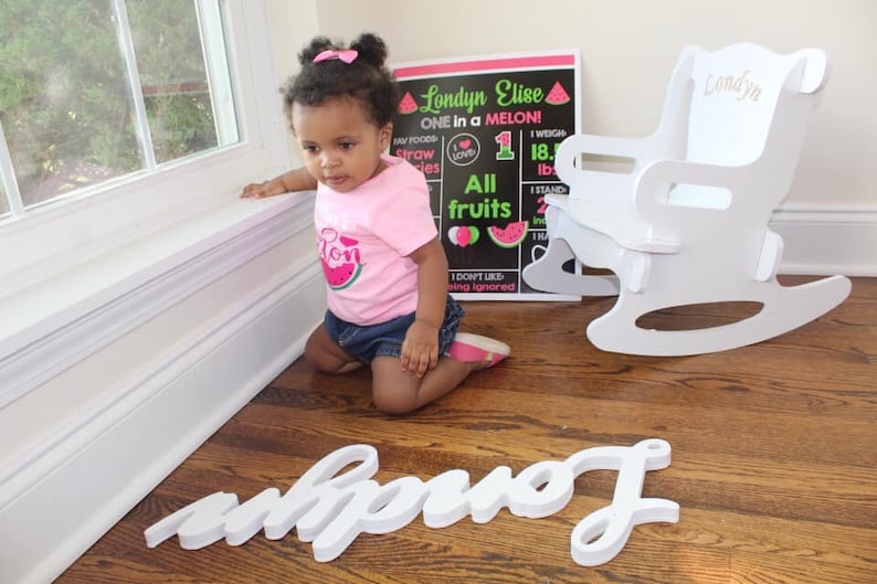 Child Rocking Chair Personalized Customized Etsy