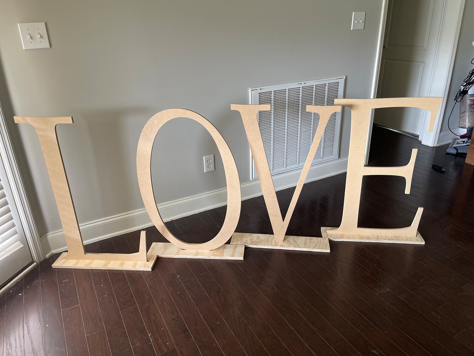 Large Standing Wood Letter Etsy