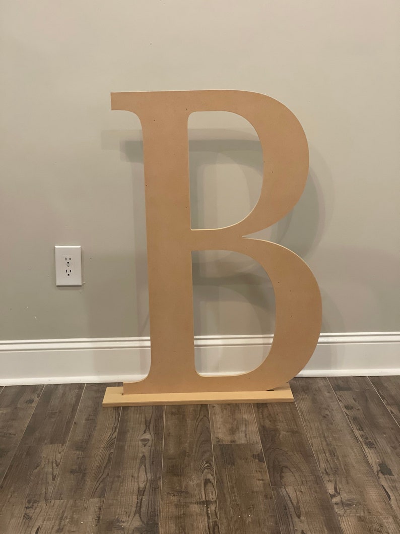 Large Standing Wood Letter Etsy