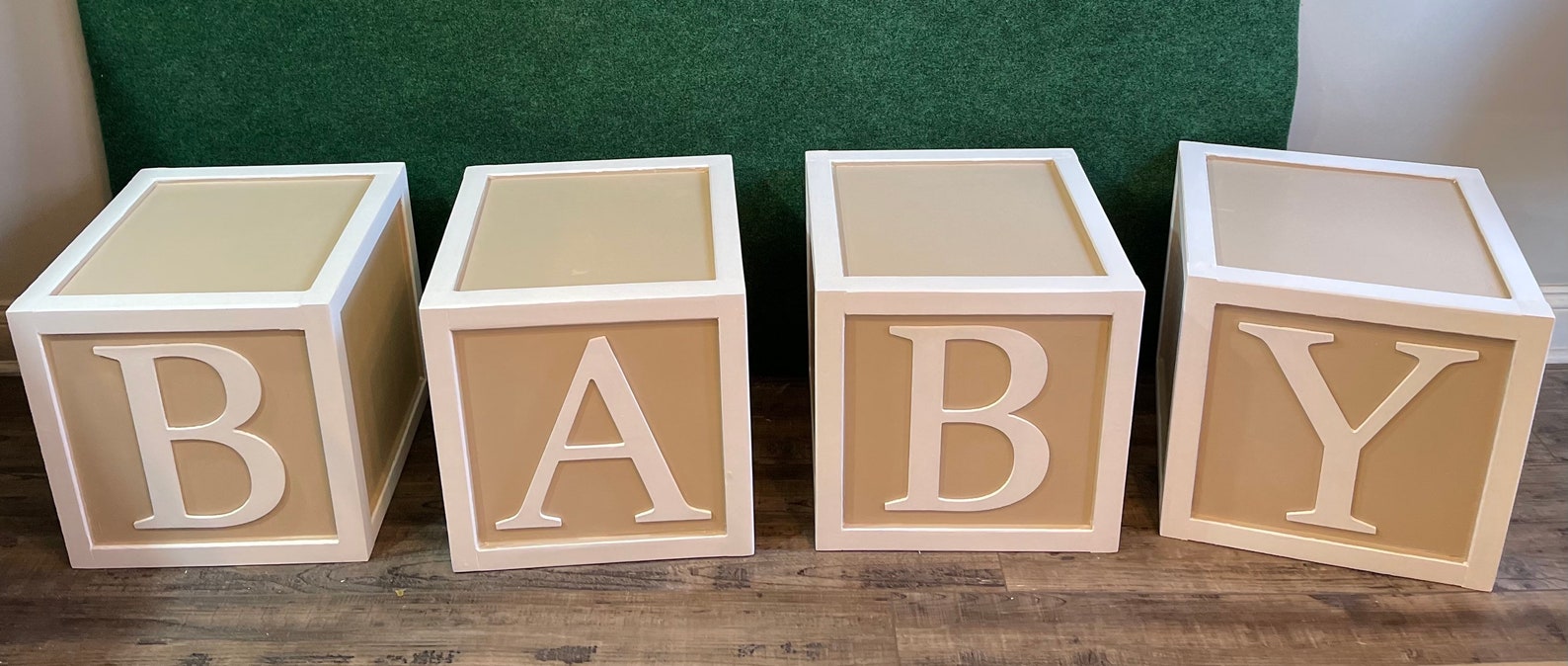 Baby Shower Block Letters Oversized Alphabet Blocks Large Etsy