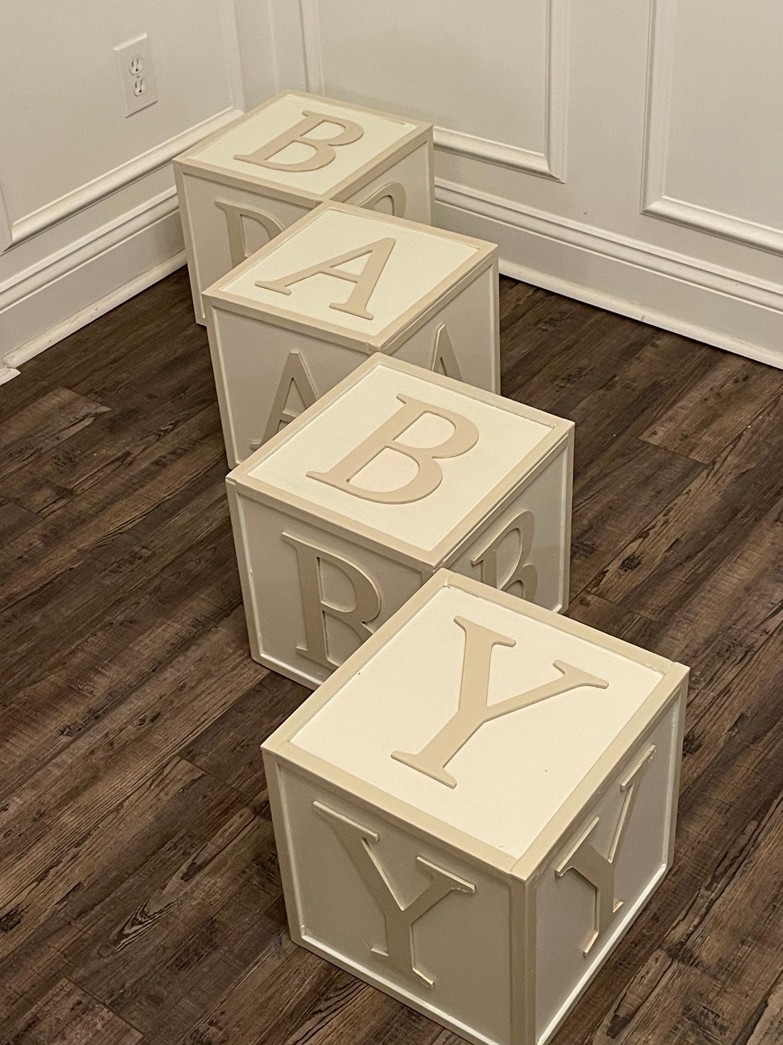 Baby Shower Block Letters Oversized Alphabet Blocks Large Etsy