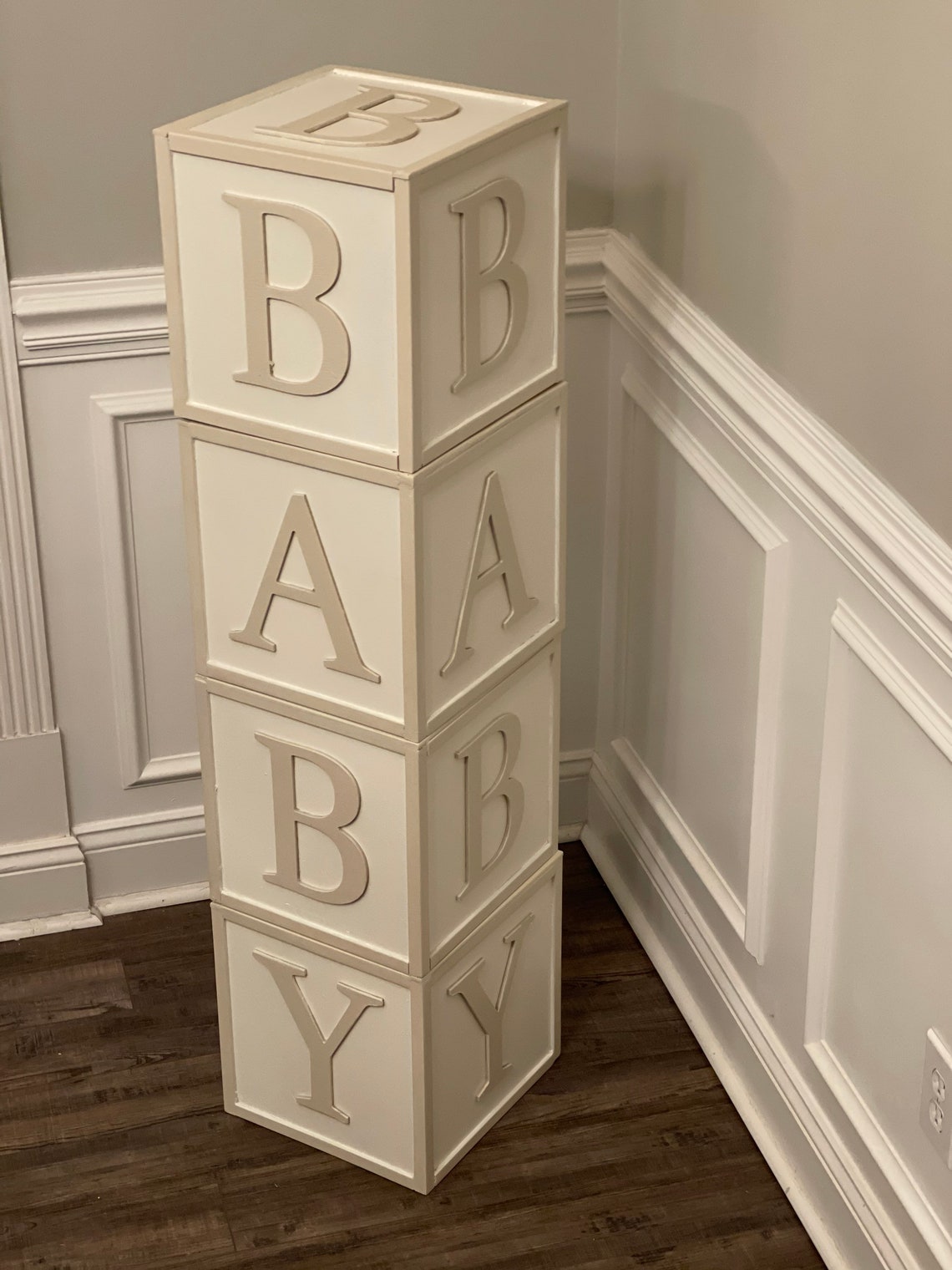 Baby Shower Block Letters Oversized Alphabet Blocks Large Etsy