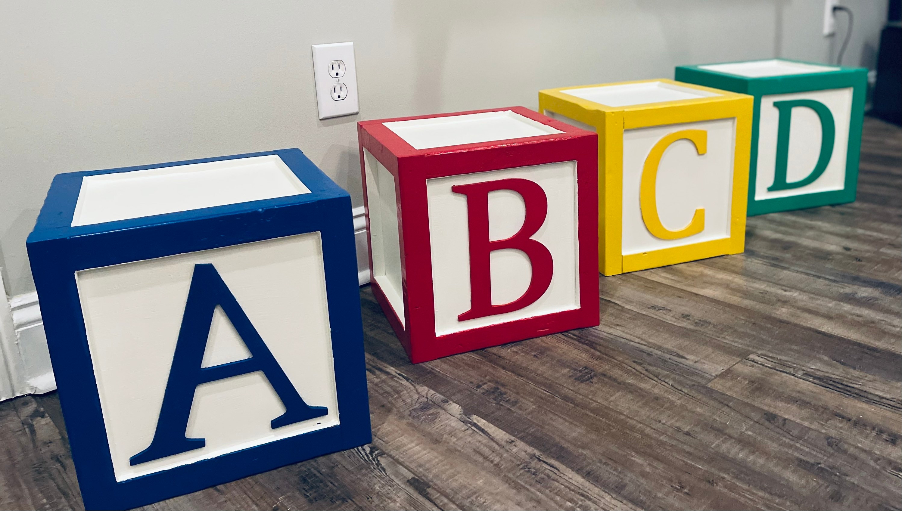 Baby Shower Block Letters Oversized Alphabet Blocks Large Etsy