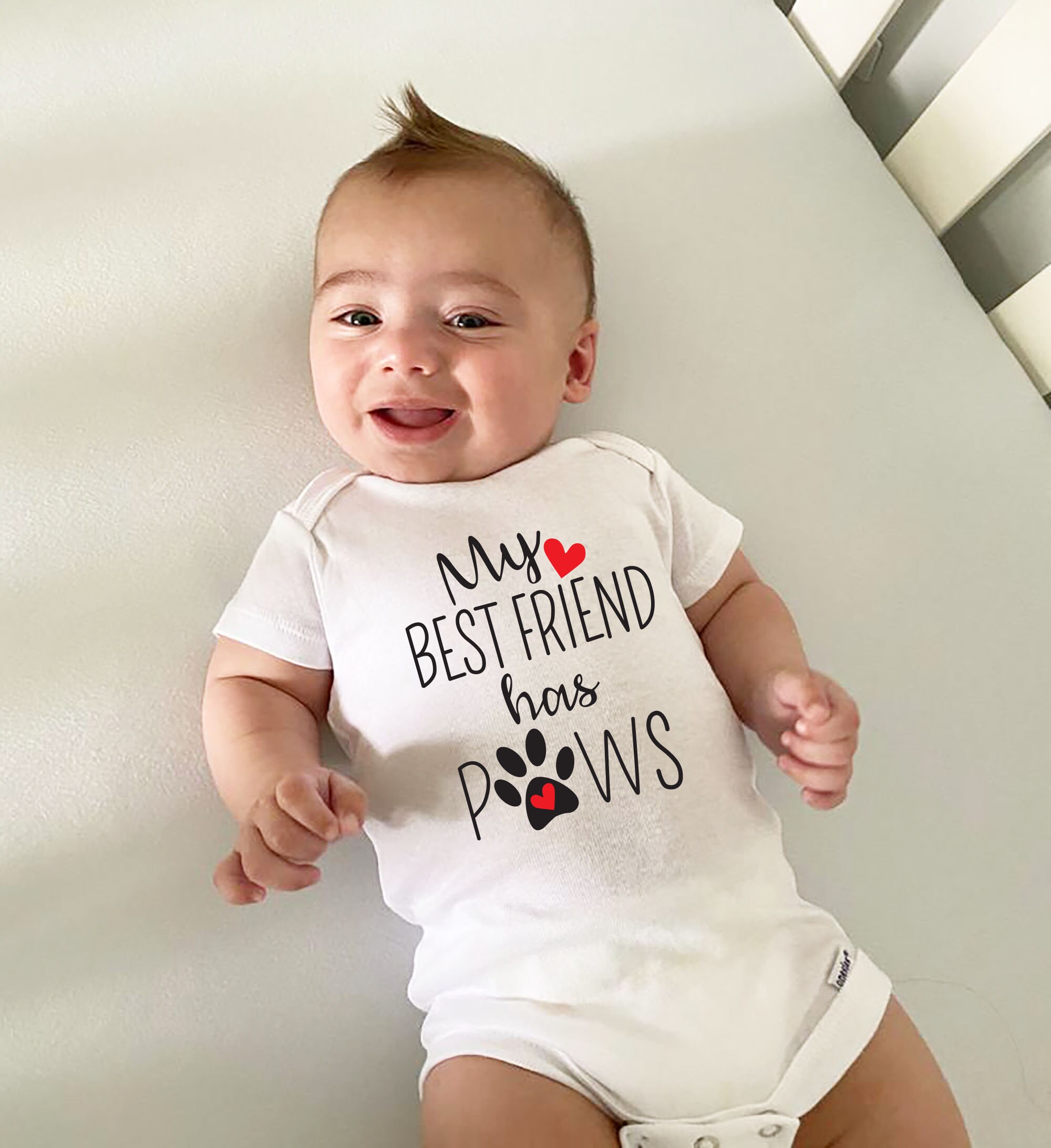 Download My Best Friend Has Paws Onesie Baby Boy Onesie Baby Girl ...