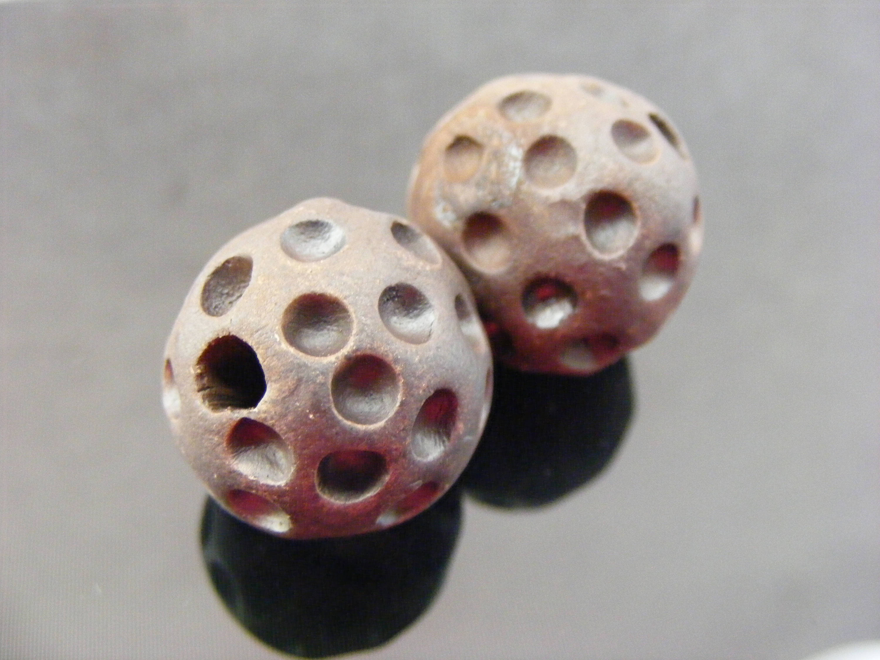 Ceramic Matte Beads Big Clay Beads Pottery Beads Stoneware Etsy