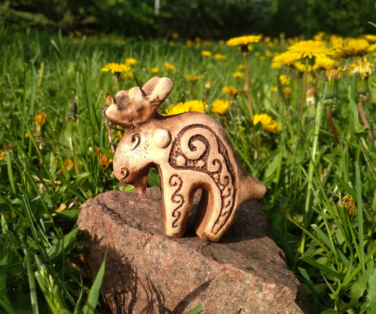 Funny Elk Whistle Hand Built Whistle Ukrainian Ocarina Small Etsy