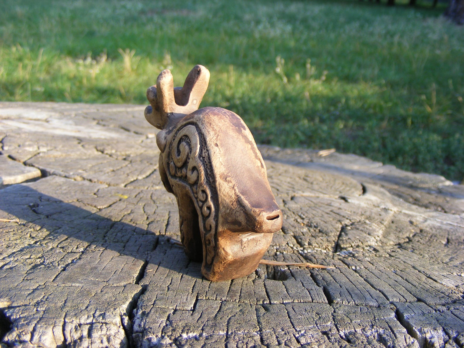 Funny Elk Whistle Hand Built Whistle Ukrainian Ocarina Small Etsy