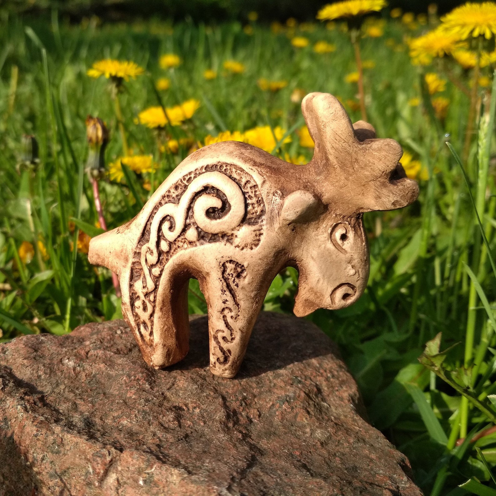 Funny Elk Whistle Hand Built Whistle Ukrainian Ocarina Small Etsy