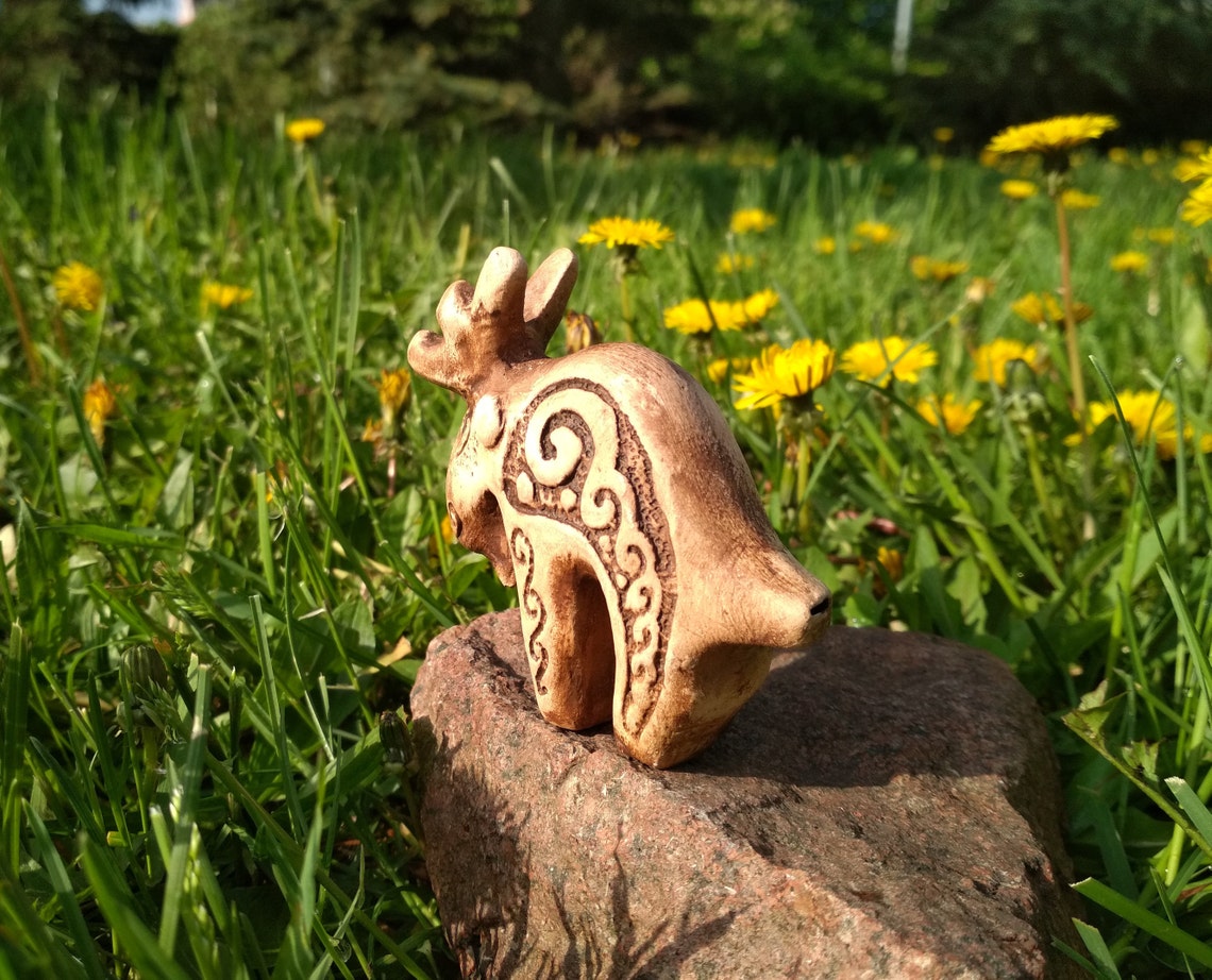 Funny Elk Whistle Hand Built Whistle Ukrainian Ocarina Small Etsy