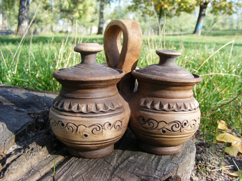 Ceramic Container Pottery Salt Cellar Porcelain Dish Lidded Etsy