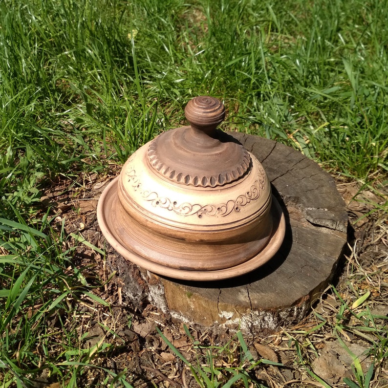 Butter Dish With Lid Ceramic Butterdish Pottery Butter Holder Etsy