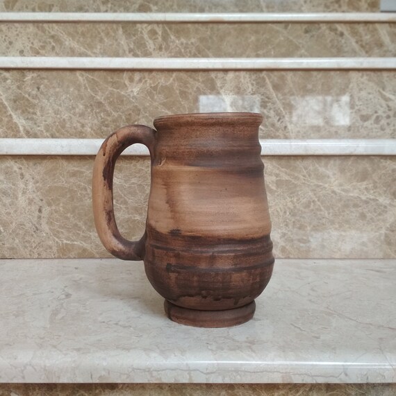 Medieval Tankard Eco Friendly Mug Handmade Beer Mug Clay Wine Etsy