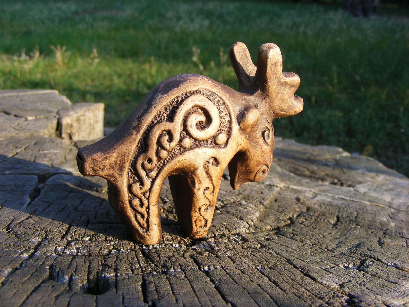Funny Elk Whistle Hand Built Whistle Ukrainian Ocarina Small Etsy