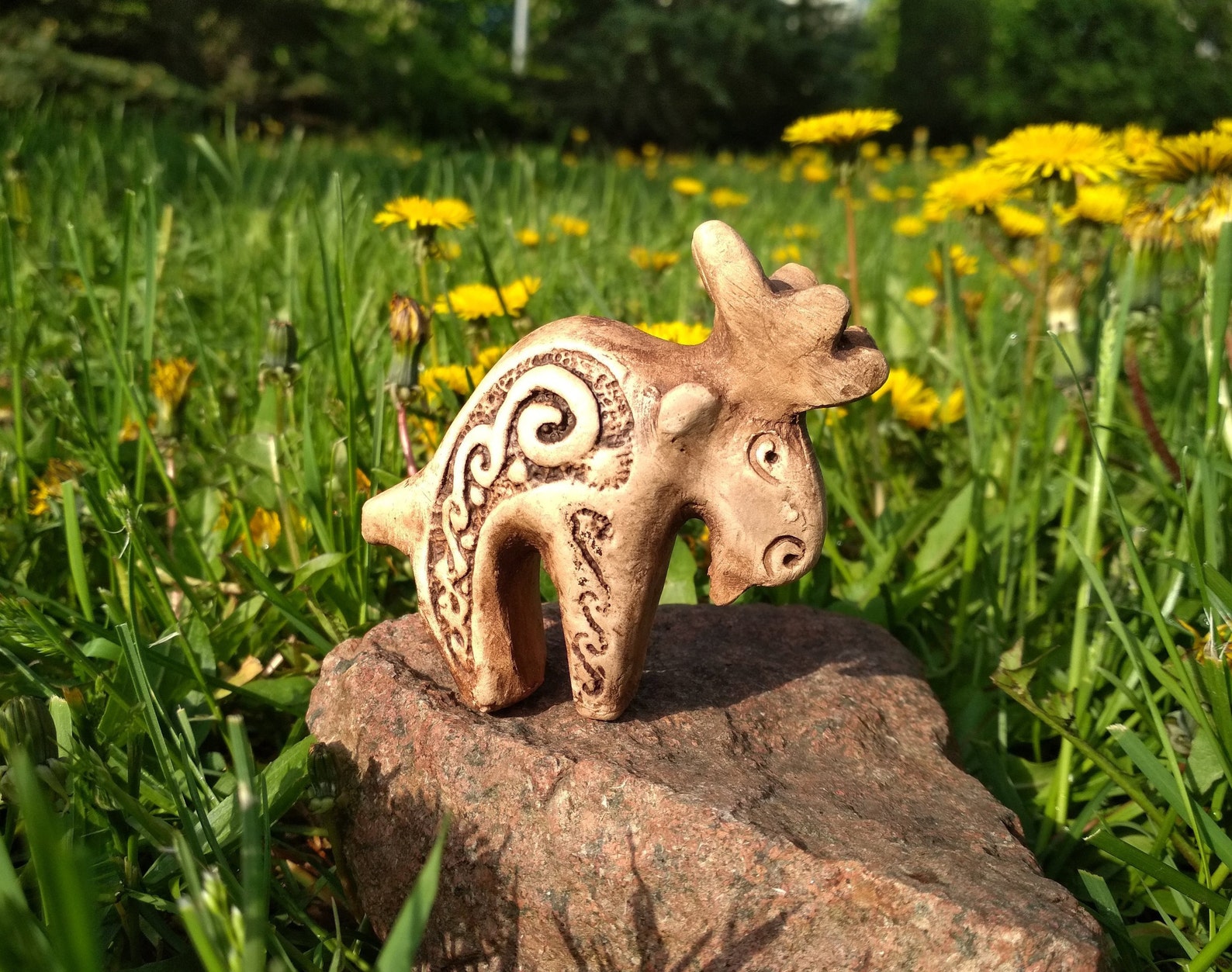 Funny Elk Whistle Hand Built Whistle Ukrainian Ocarina Small Etsy