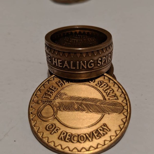 AA Sobriety Coin Ring 4 Varieties