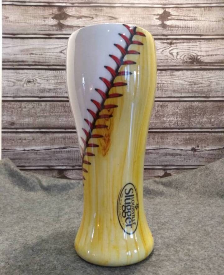 Ready to ship 20 oz stainless steel half baseball/half bat Etsy