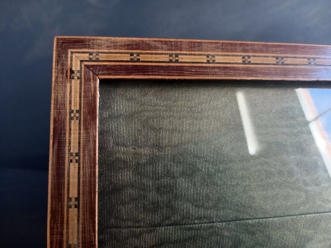 French Marquetry Photo Frame. French Picture Frame. Wooden Etsy