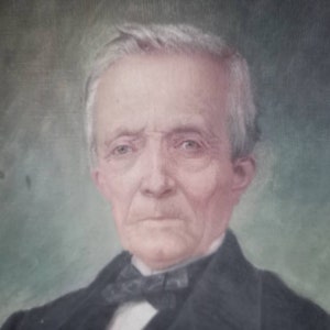 Antique oil painting. Antique portrait of Gentleman. Antique oil on canvas. 19th century art. Country house decor. Victorian oil painting.