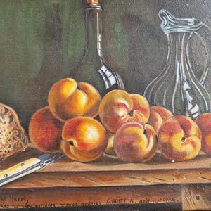 French oil painting French art still life French painting Vintage French oil on canvas Art French picture French Country decor European art.