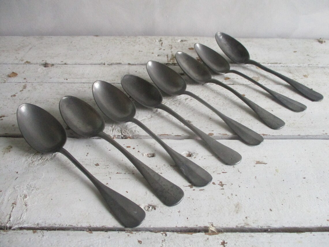 Set of eight French antique spoons set of French spoons French Etsy