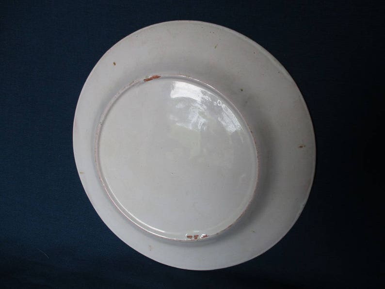 Vintage crockery.Farmhouse decor French vintage plate Hand painted plate Vintage china Rustic decor Vintage floral plate Shabby chic.