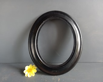 French antique  picture  frame. French ebonised wood picture frame. Shabby chic decor. Country house decor. Antique frame. French antiques.