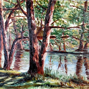 Frans olieverfschilderij. Franse kunst. Olieverfschilderij uit het midden van de eeuw. Vintage Franse olie aan boord. Kunst Frans. Franse foto. Franse landelijke inrichting