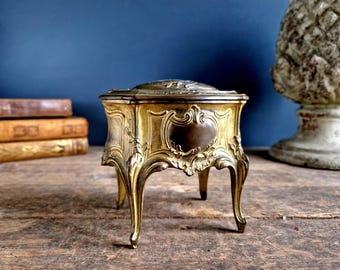 フランスアンティークのベベルガラスフォトフレーム：シャトーリボン