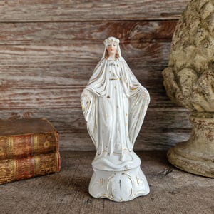 磁器製の聖母マリア像 - Etsy 日本