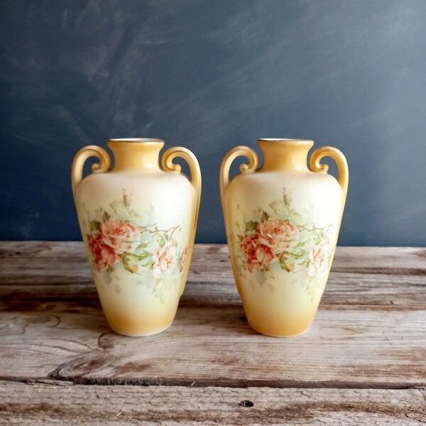 Antique English Porcelain Vase Etsy