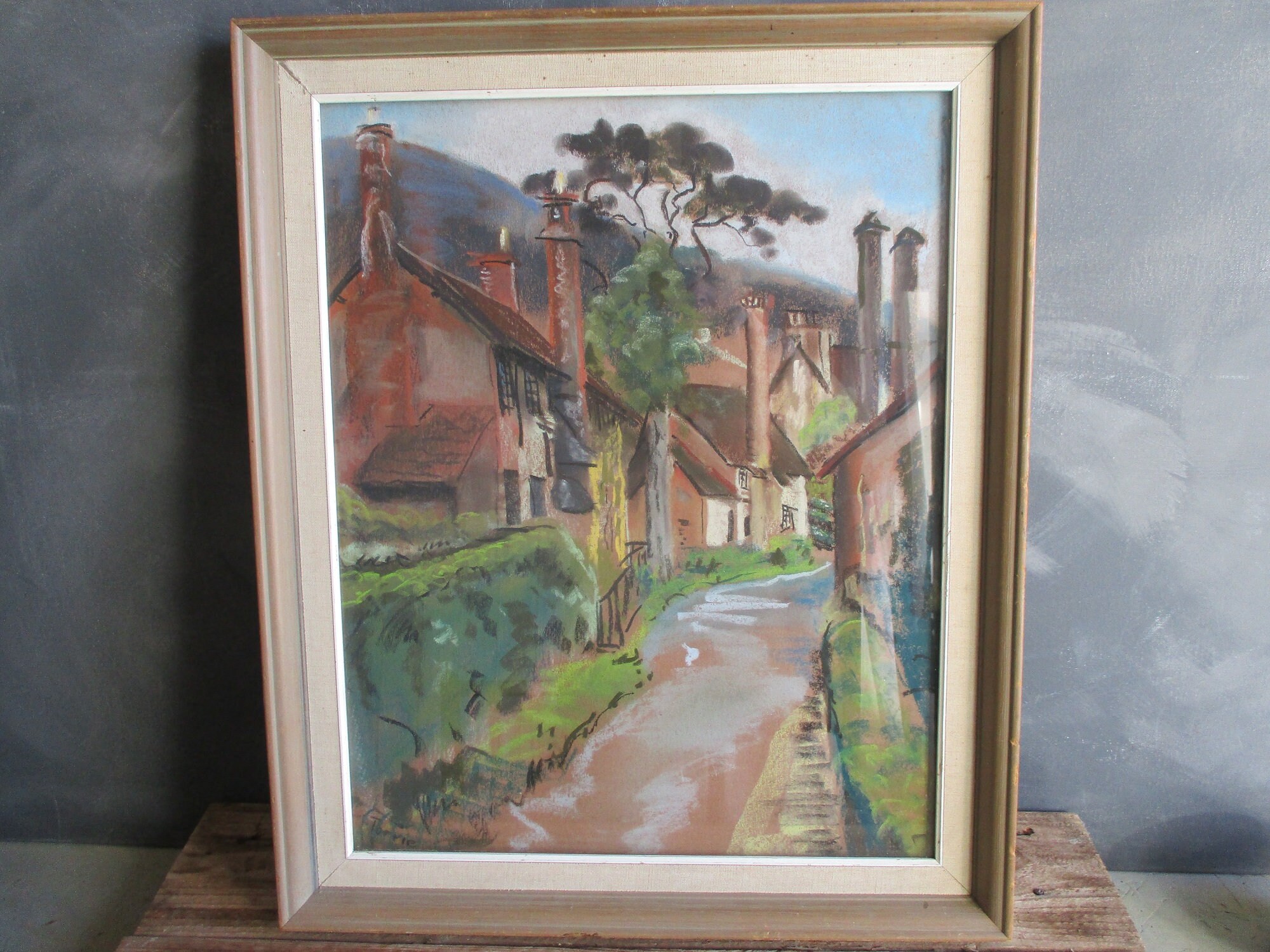 Photo Pastel Vintage de Margaret Torrie. Œuvres d'art Originales. L'art Vintage. L'art Mural. Photo