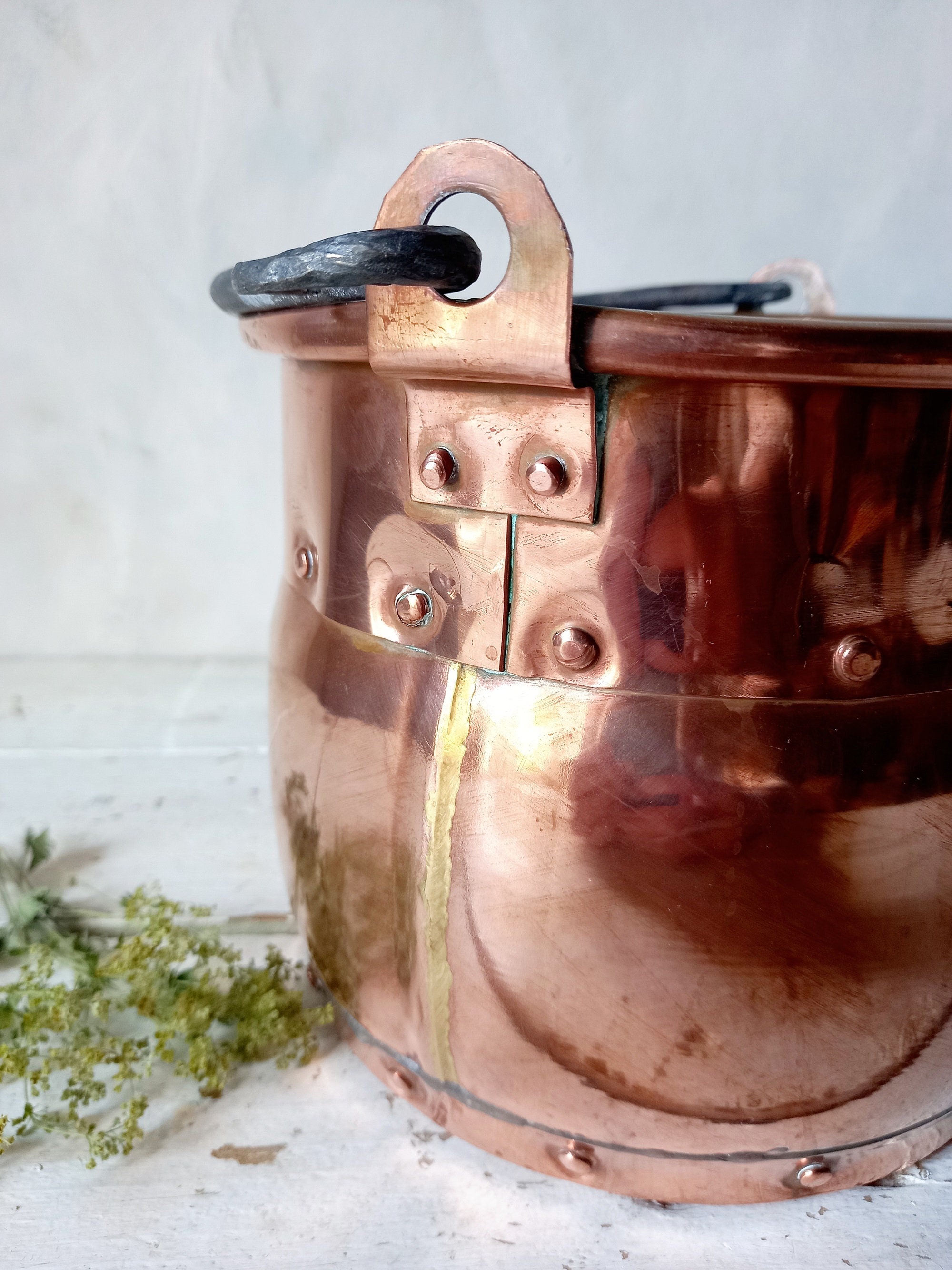 Kupferkessel. Kupfer Töpfe und Pfannen. Halloween Dekor. | Etsy