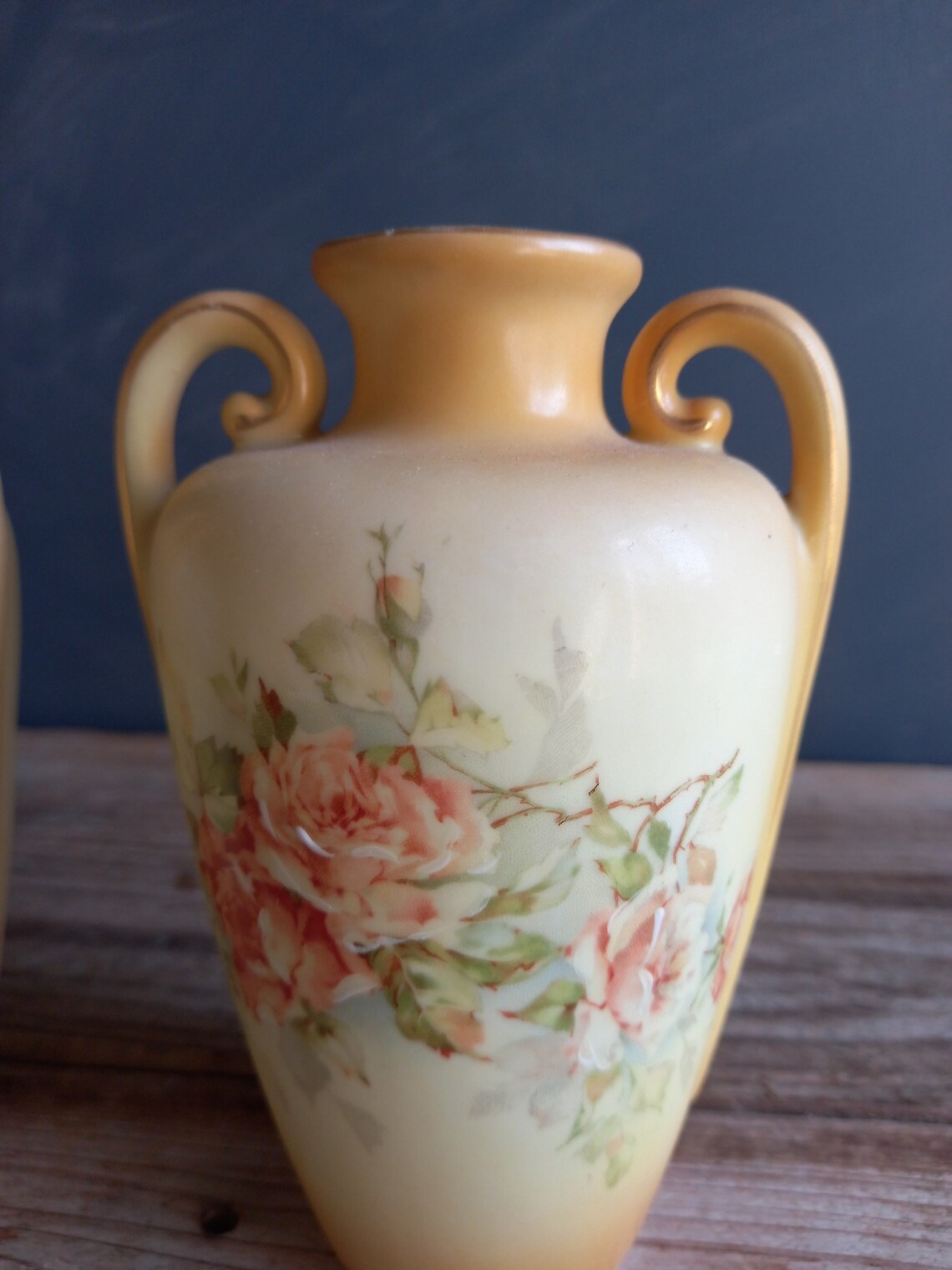 Vases en porcelaine antique anglais. Paire de vases. Vases en Etsy France