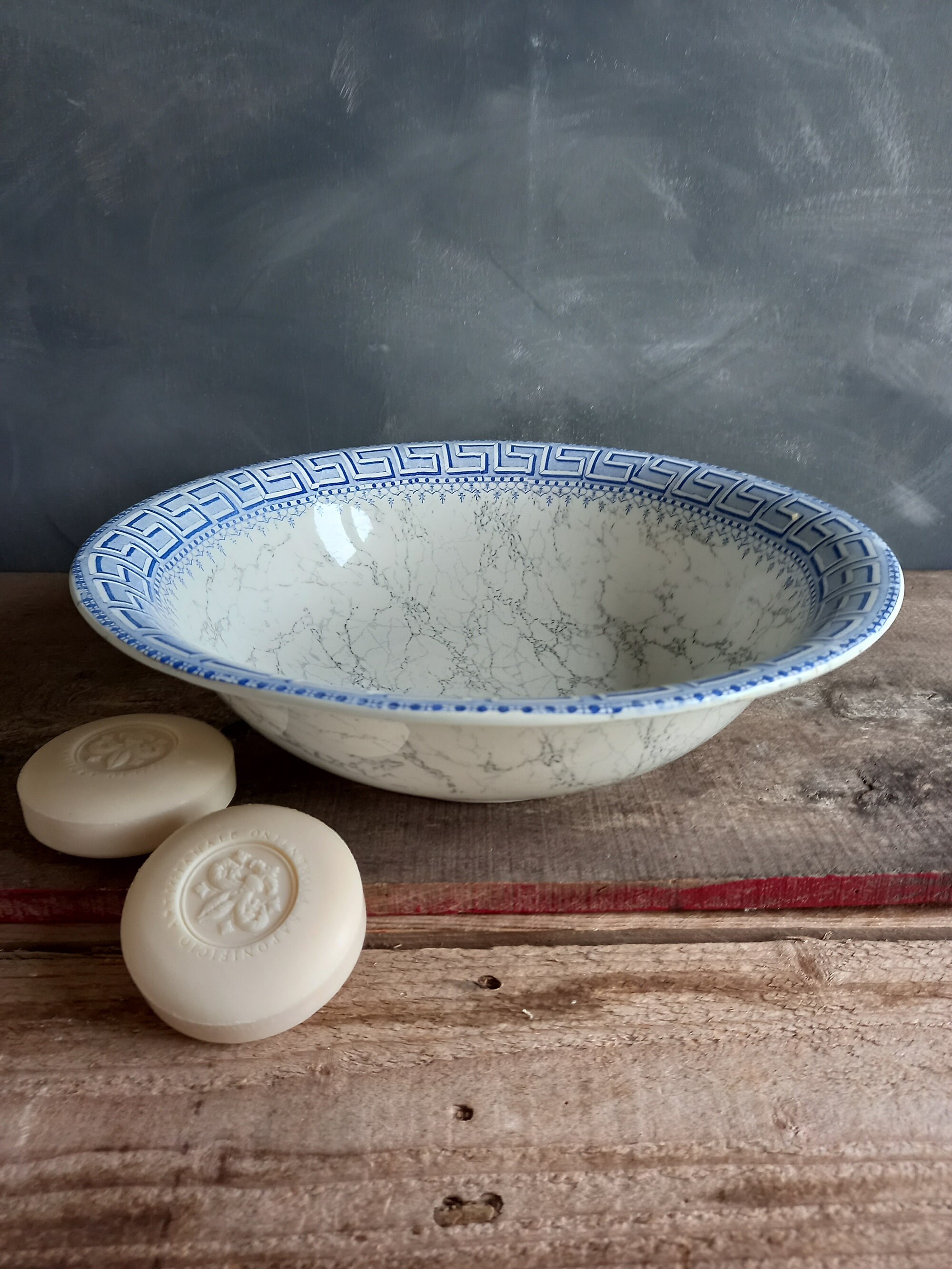 Français Bol de Lavage Antique. Français Poterie. Décor Ferme. Rustique à La Maison. Laver Vintage.