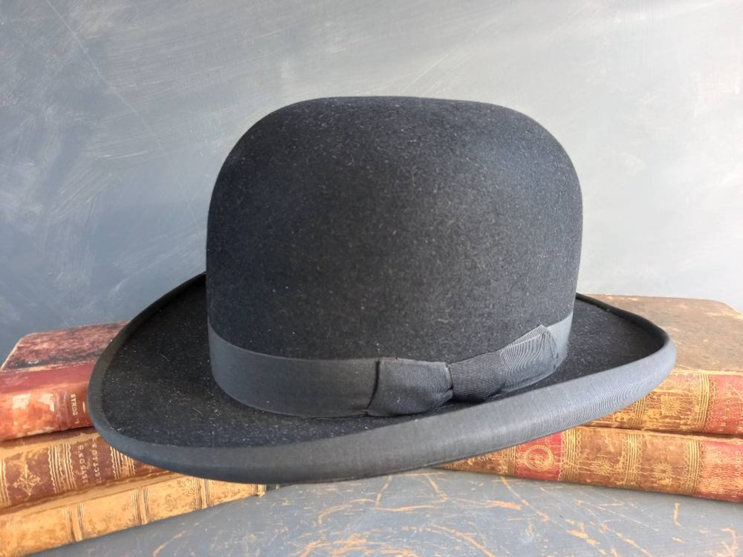 Bowler Hat. Derby Hat. Vintage Bowler Hat. Old Derby Hat. Old Etsy