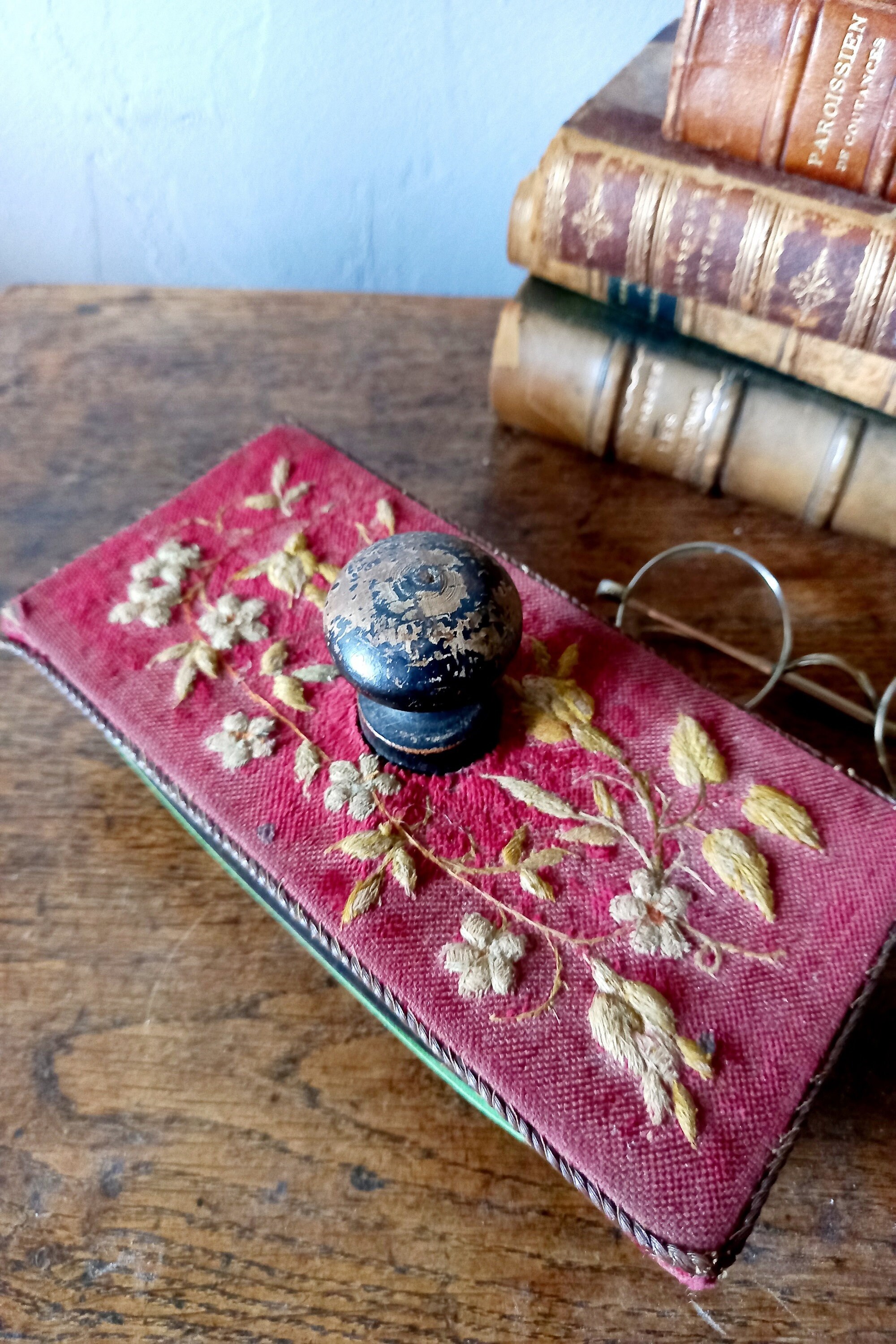 Ink blotter. Victorian ink blotter. Antique desk accessories. Etsy