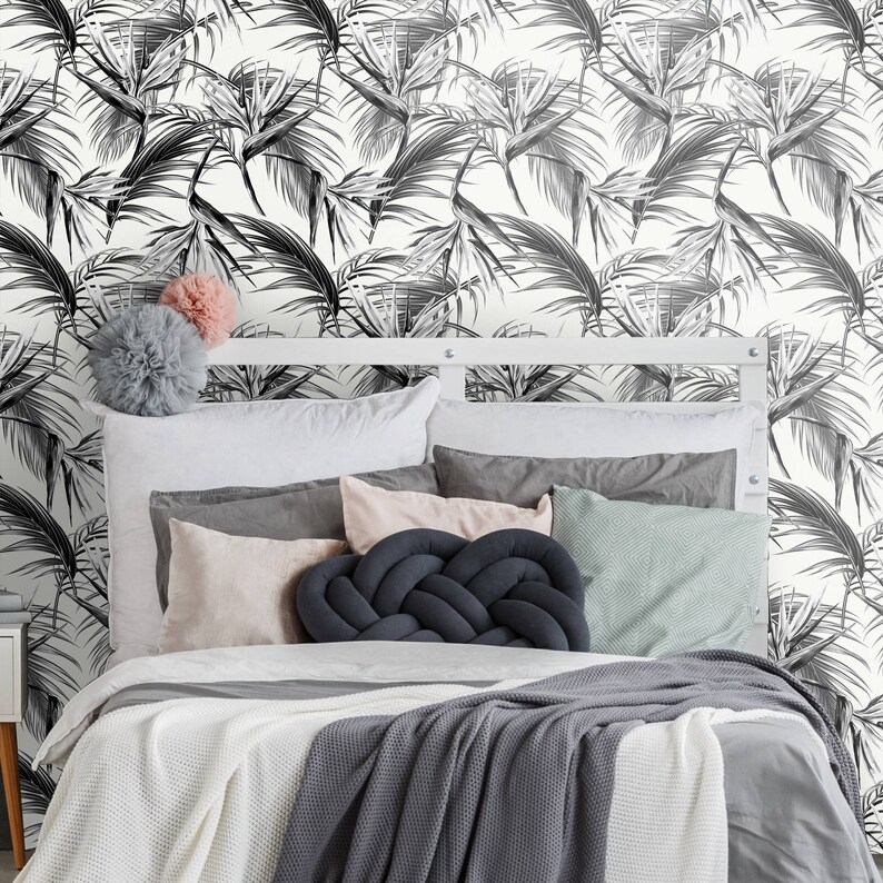 Tropical Removable Wallpaper Jungle Wallpaper Jungalow Home | Etsy