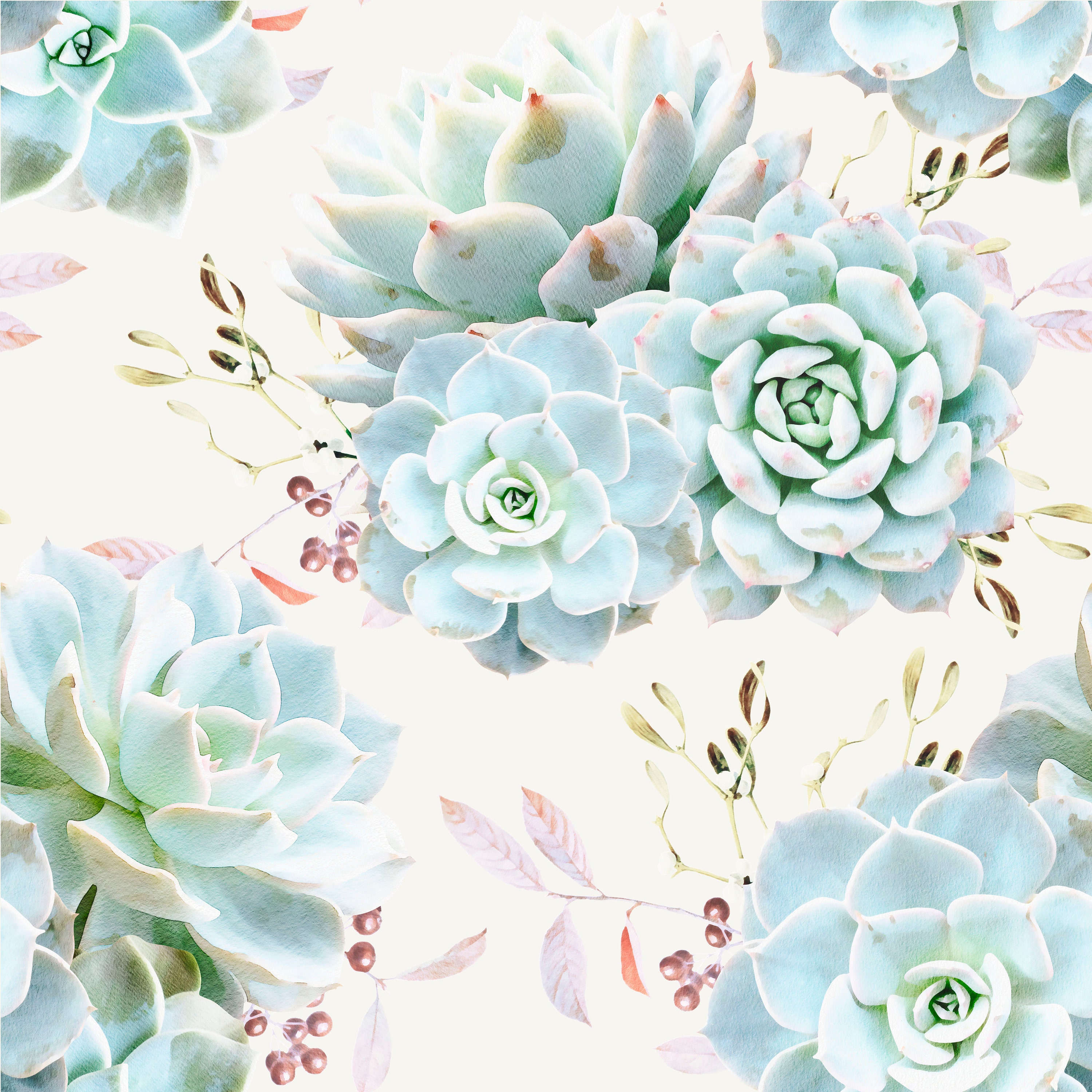 Large Floral Removable Wallpaper Watercolor Botanical Etsy